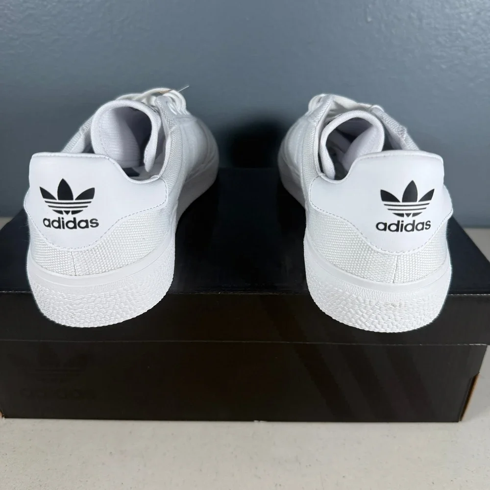 Adidas Originals 3MC White Canvas Skate Shoes Sneakers B22705 Mens 8 Womens 9 - Picture 4 of 8